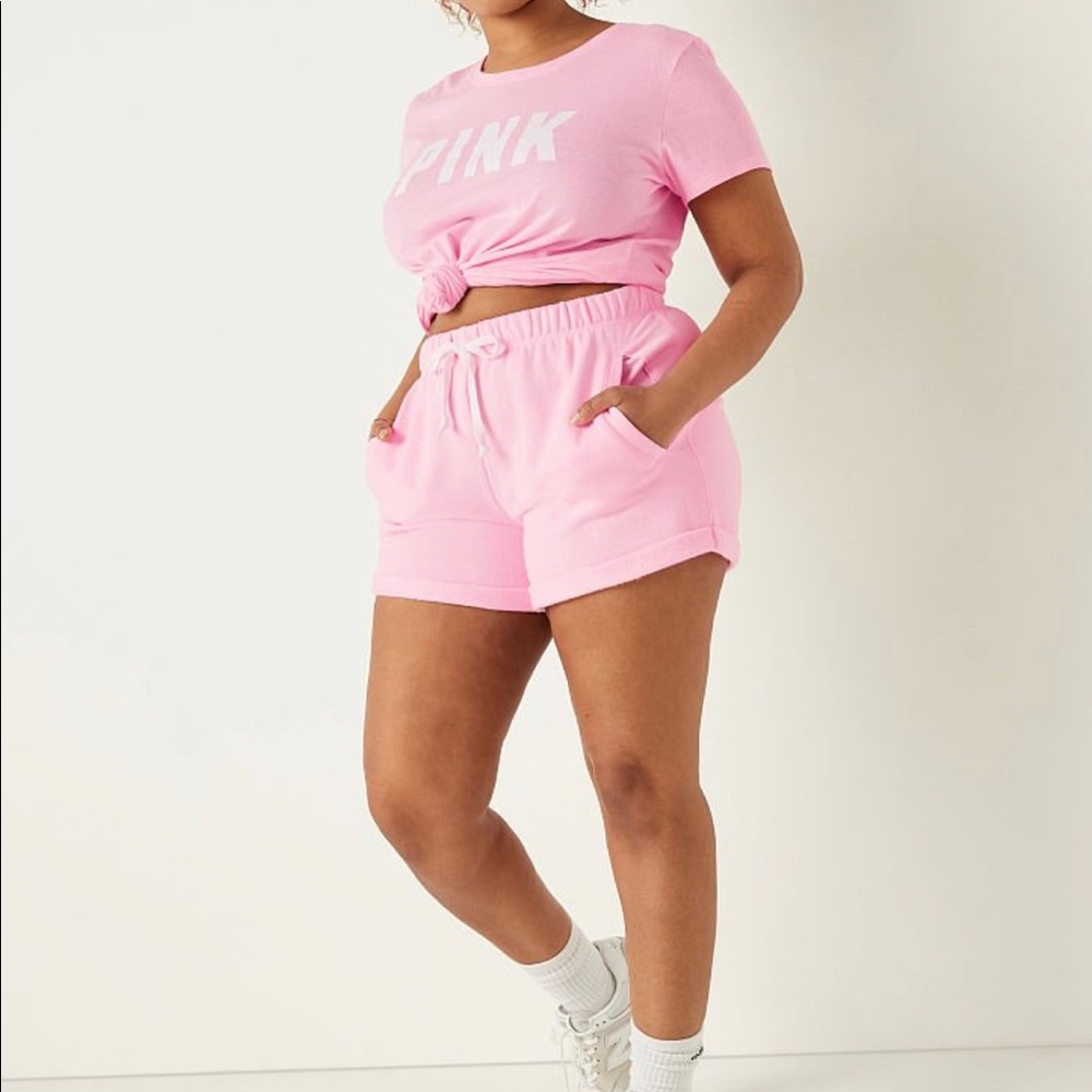 Medium Pink Victoria Secret Longe Shorts